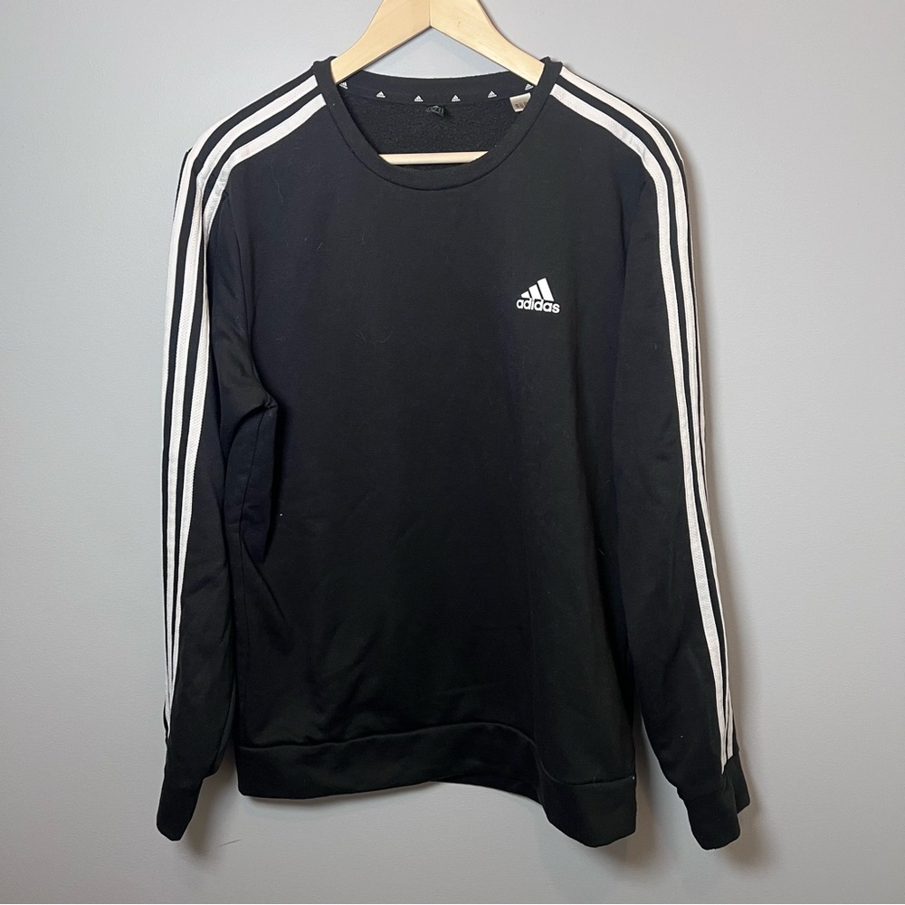 Adidas Men’s Crewneck 3 Stripe Sweatshirt size M